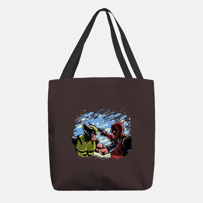 Face To Face-None-Basic Tote-Bag-zascanauta