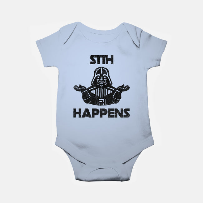 Sith Happens-Baby-Basic-Onesie-zachterrelldraws