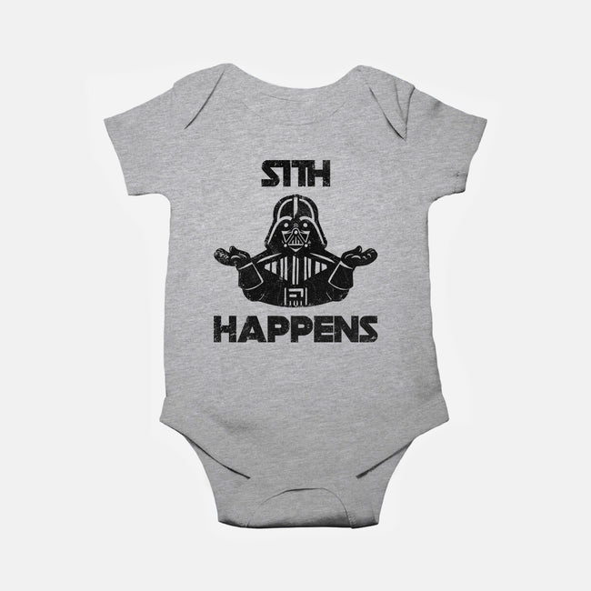 Sith Happens-Baby-Basic-Onesie-zachterrelldraws