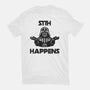 Sith Happens-Unisex-Basic-Tee-zachterrelldraws