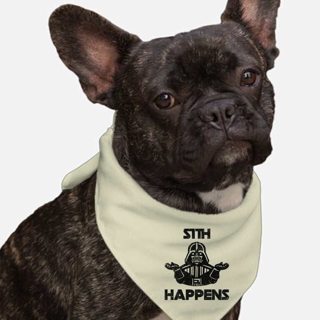 Sith Happens-Dog-Bandana-Pet Collar-zachterrelldraws