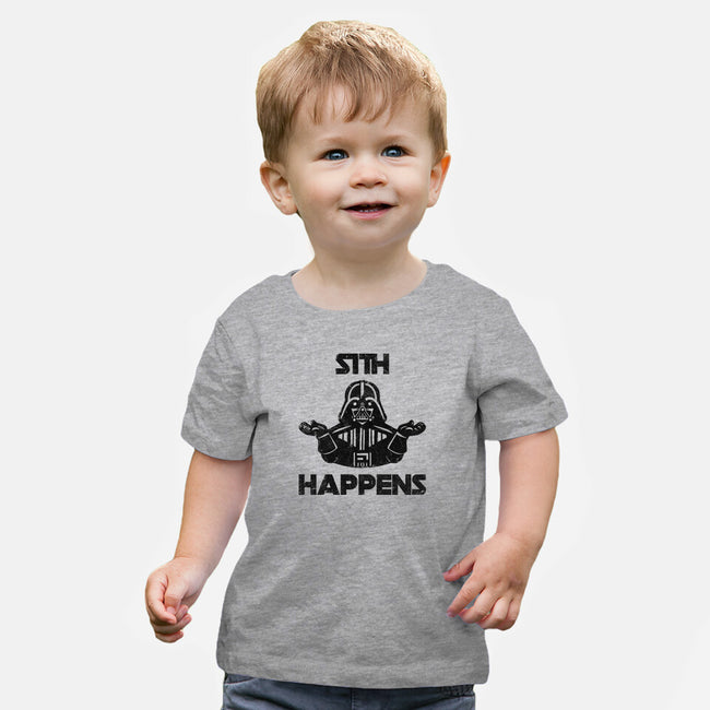 Sith Happens-Baby-Basic-Tee-zachterrelldraws