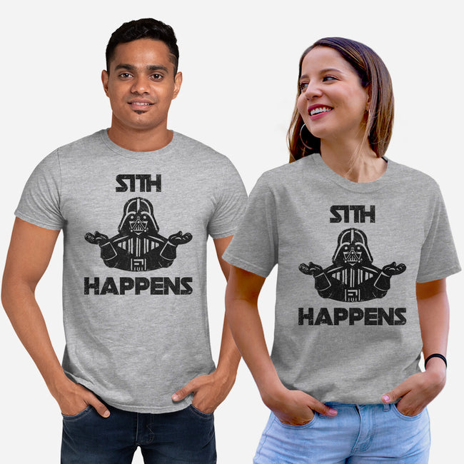 Sith Happens-Unisex-Basic-Tee-zachterrelldraws