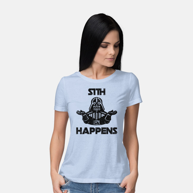 Sith Happens-Womens-Basic-Tee-zachterrelldraws