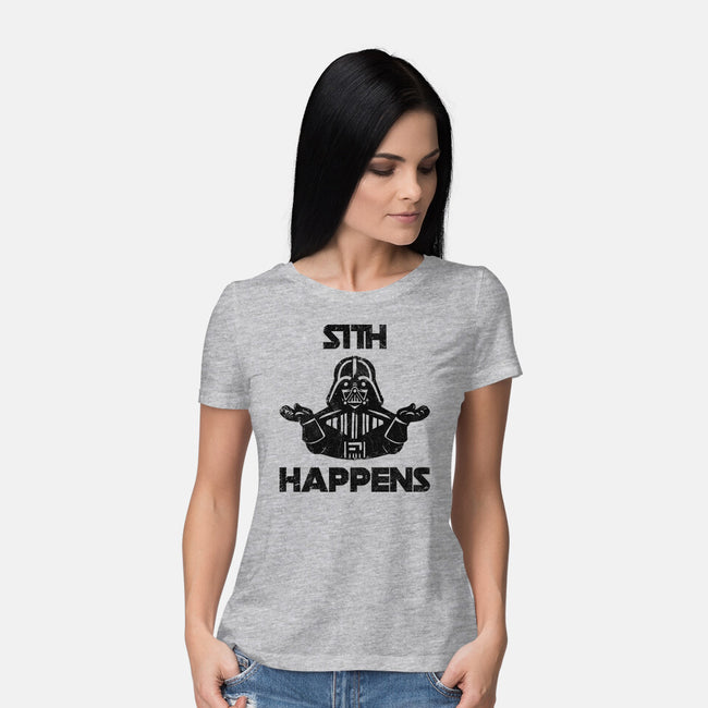 Sith Happens-Womens-Basic-Tee-zachterrelldraws