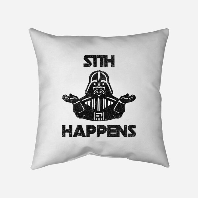Sith Happens-None-Removable Cover-Throw Pillow-zachterrelldraws