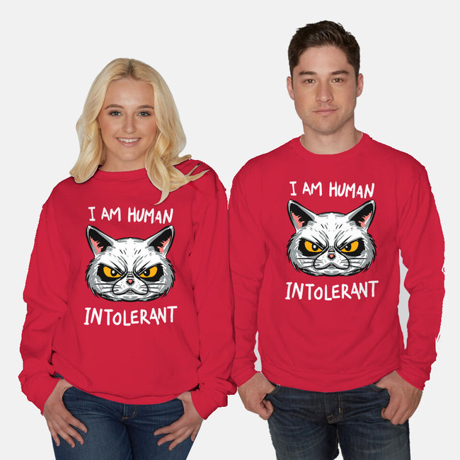 Human Intolerant-Unisex-Crew Neck-Sweatshirt-kharmazero