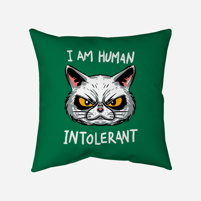 Human Intolerant-None-Removable Cover-Throw Pillow-kharmazero