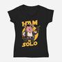 Space Captain Pig Smuggler-Womens-V-Neck-Tee-Studio Mootant