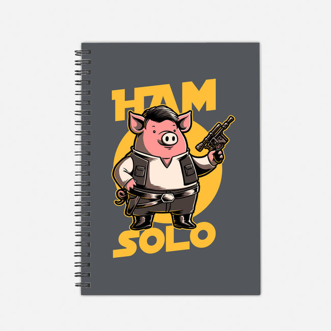 Space Captain Pig Smuggler-None-Dot Grid-Notebook-Studio Mootant