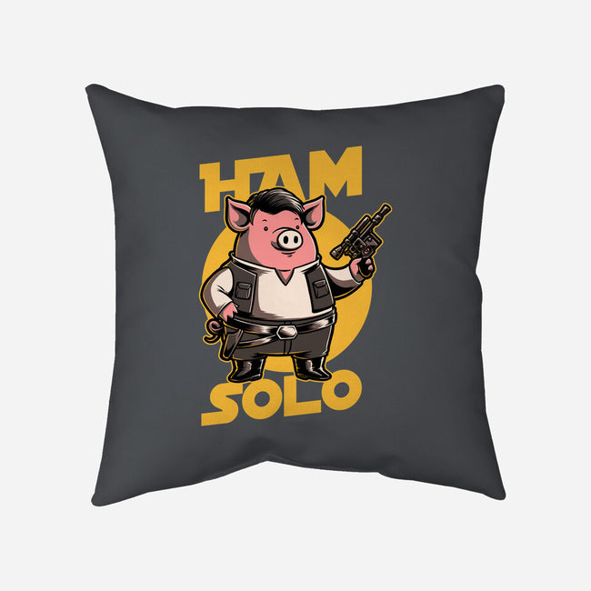 Space Captain Pig Smuggler-None-Non-Removable Cover w Insert-Throw Pillow-Studio Mootant