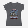 The Dark Saber-Womens-V-Neck-Tee-joerawks