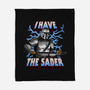 The Dark Saber-None-Fleece-Blanket-joerawks