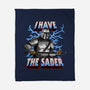 The Dark Saber-None-Fleece-Blanket-joerawks