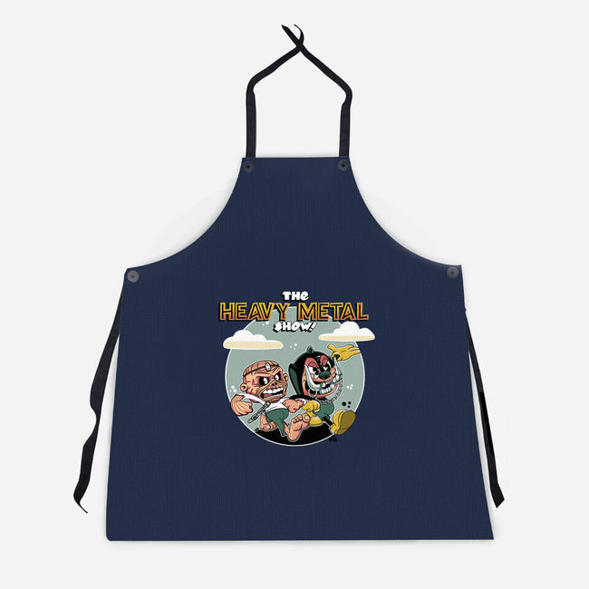 The Heavy Metal Show-Unisex-Kitchen-Apron-Roni Nucleart