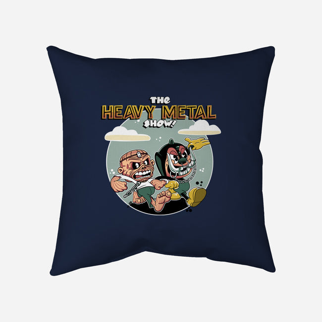 The Heavy Metal Show-None-Removable Cover w Insert-Throw Pillow-Roni Nucleart