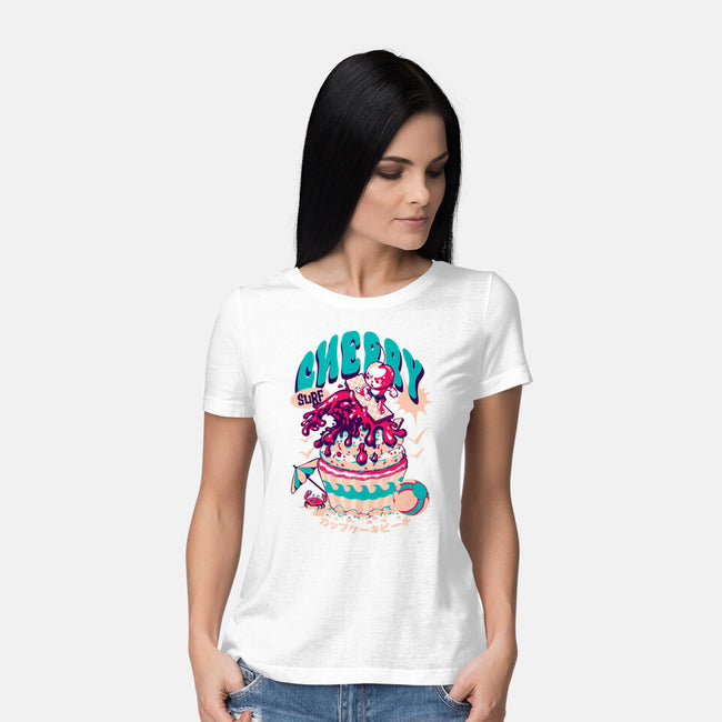 Cherry Surf-Womens-Basic-Tee-Estudio Horta