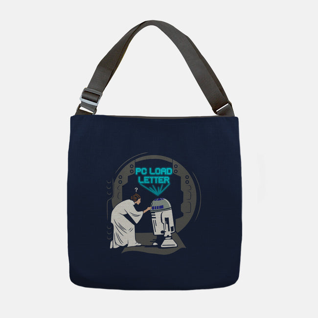 Droid Error-None-Adjustable Tote-Bag-dwarmuth