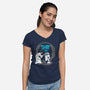 Droid Error-Womens-V-Neck-Tee-dwarmuth