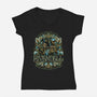 I Went To See The Elves-Womens-V-Neck-Tee-glitchygorilla