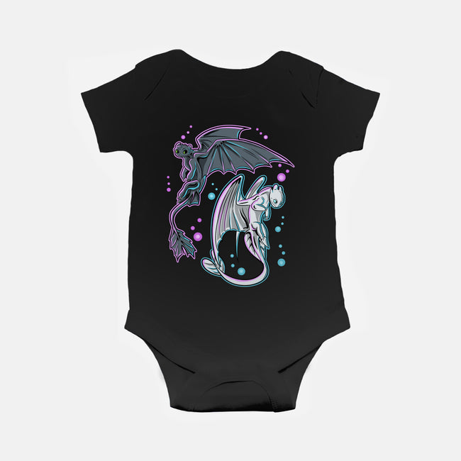 Couple Of Dragons-Baby-Basic-Onesie-nickzzarto