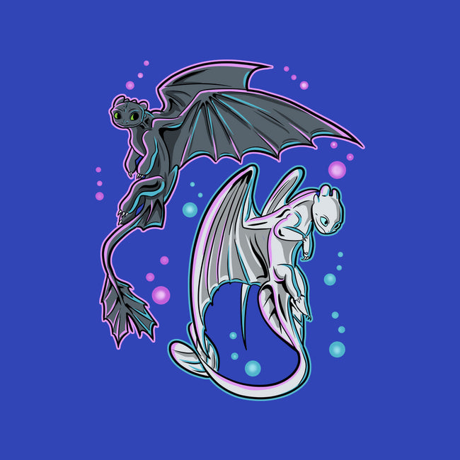 Couple Of Dragons-Womens-Off Shoulder-Tee-nickzzarto