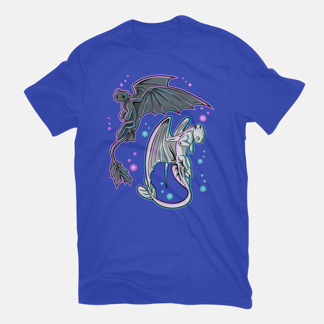 Couple Of Dragons-Womens-Basic-Tee-nickzzarto