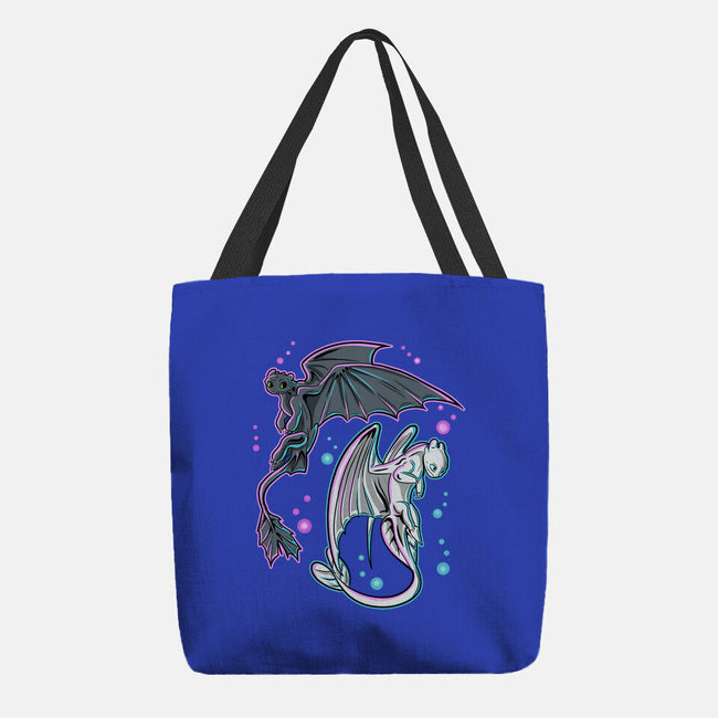 Couple Of Dragons-None-Basic Tote-Bag-nickzzarto