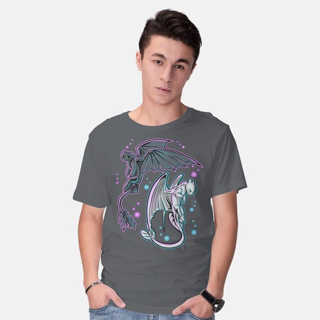 Couple Of Dragons-Mens-Basic-Tee-nickzzarto