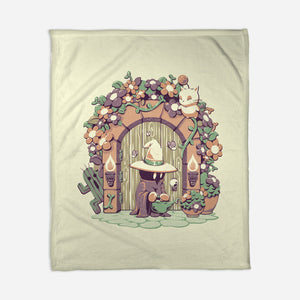 Fantasy Garden-None-Fleece-Blanket-eduely