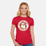 Say Guess What One More Time-Womens-Fitted-Tee-tobefonseca