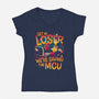 Saving The MCU-Womens-V-Neck-Tee-teesgeex