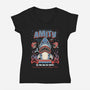 Amity Beach Bar-Womens-V-Neck-Tee-Nemons