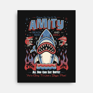 Amity Beach Bar-None-Stretched-Canvas-Nemons