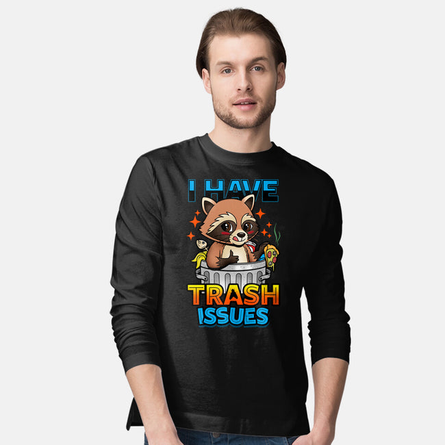 I Have Trash Issues-Mens-Long Sleeved-Tee-Boggs Nicolas