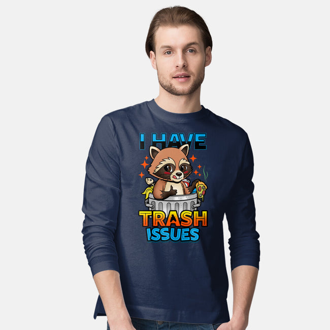 I Have Trash Issues-Mens-Long Sleeved-Tee-Boggs Nicolas