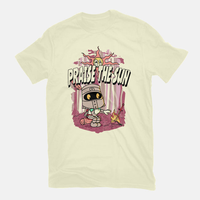 Praise The Sun Retro-Mens-Basic-Tee-Donnie