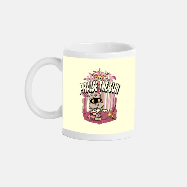 Praise The Sun Retro-None-Mug-Drinkware-Donnie