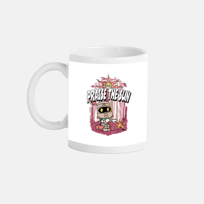 Praise The Sun Retro-None-Mug-Drinkware-Donnie