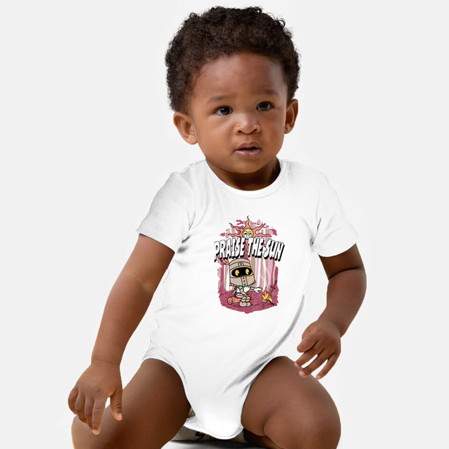 Praise The Sun Retro-Baby-Basic-Onesie-Donnie