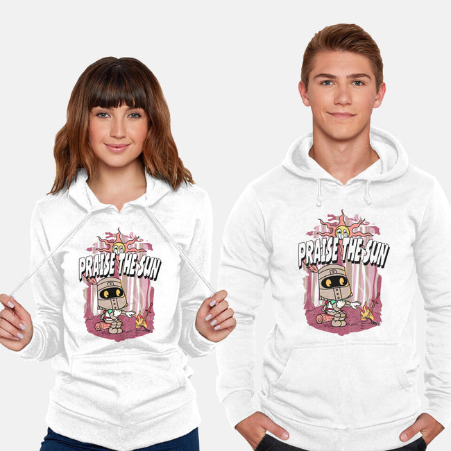 Praise The Sun Retro-Unisex-Pullover-Sweatshirt-Donnie