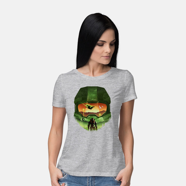 Infinite Landscape-Womens-Basic-Tee-dandingeroz