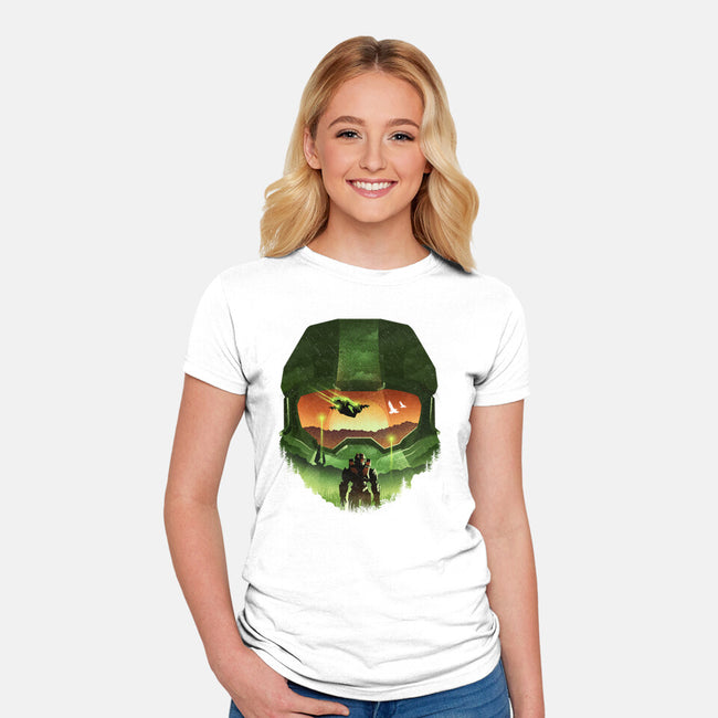 Infinite Landscape-Womens-Fitted-Tee-dandingeroz