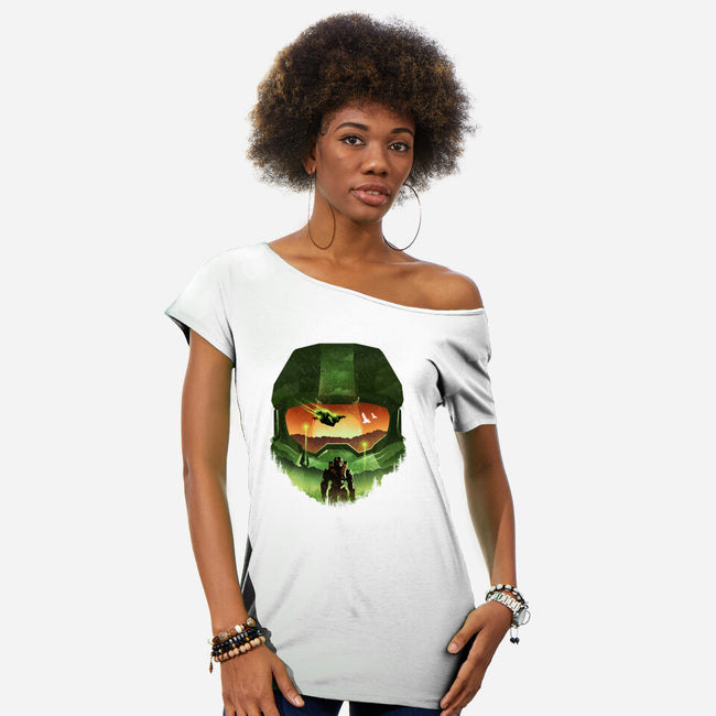 Infinite Landscape-Womens-Off Shoulder-Tee-dandingeroz