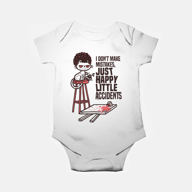 Just Happy Little Accidents-Baby-Basic-Onesie-Wenceslao A Romero