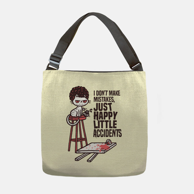 Just Happy Little Accidents-None-Adjustable Tote-Bag-Wenceslao A Romero