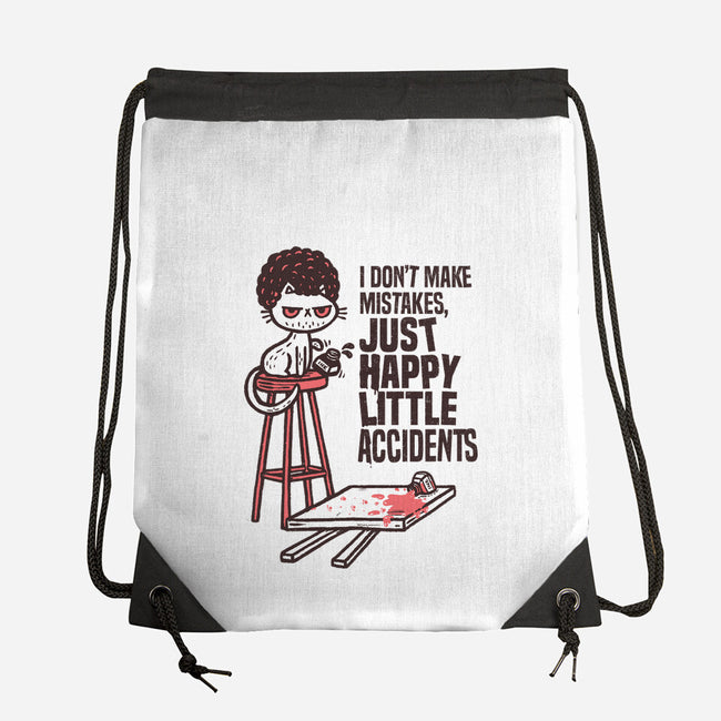 Just Happy Little Accidents-None-Drawstring-Bag-Wenceslao A Romero