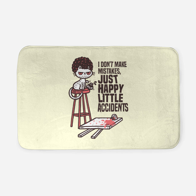 Just Happy Little Accidents-None-Memory Foam-Bath Mat-Wenceslao A Romero