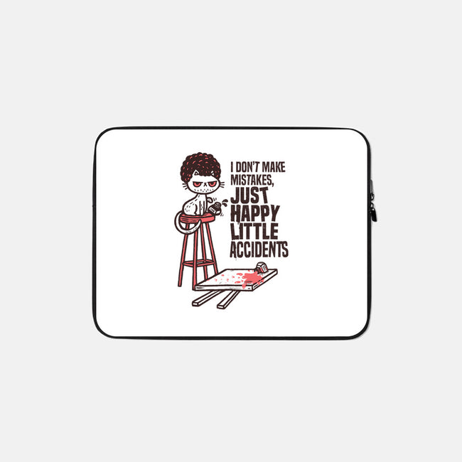 Just Happy Little Accidents-None-Zippered-Laptop Sleeve-Wenceslao A Romero