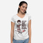 Just Happy Little Accidents-Womens-V-Neck-Tee-Wenceslao A Romero